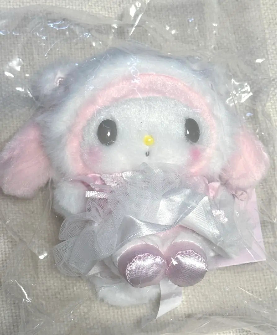 Sanrio White Cat Ballerina Series My Melody Mascot Holder