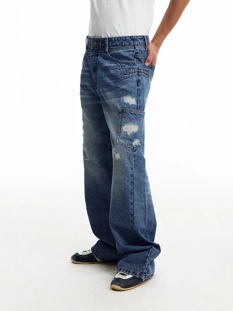 CONP 25SS denim pants, damaged finish, pants