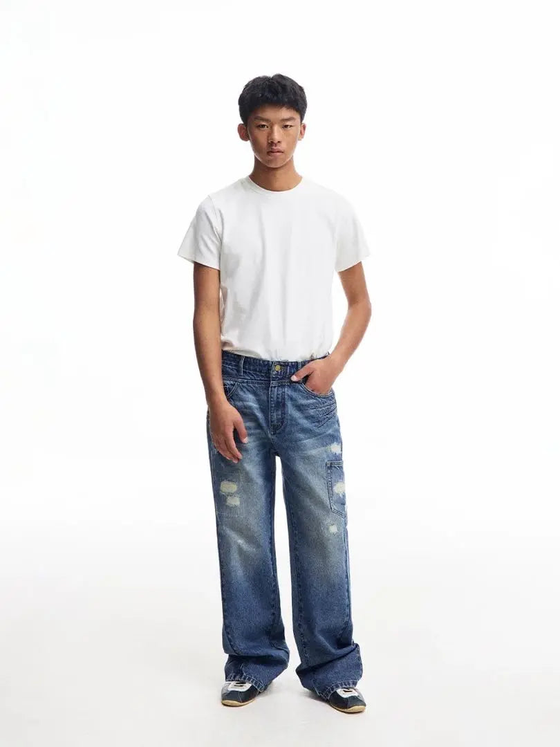 CONP 25SS denim pants, damaged finish, pants