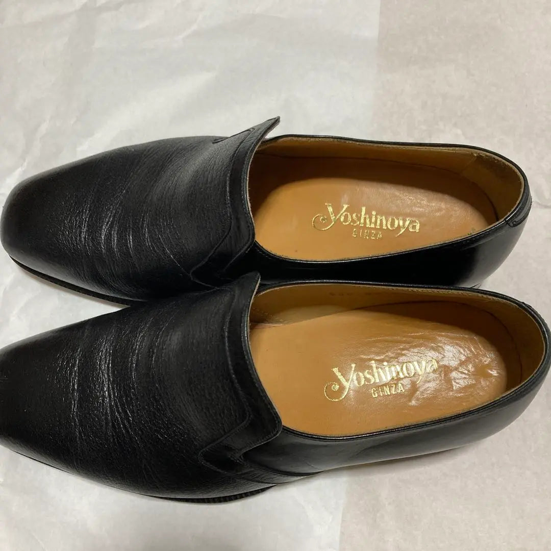 Ginza Yoshinoya Combinación de piel de ciervo y piel de canguro Zapatos hechos a mano Prestige slip-on