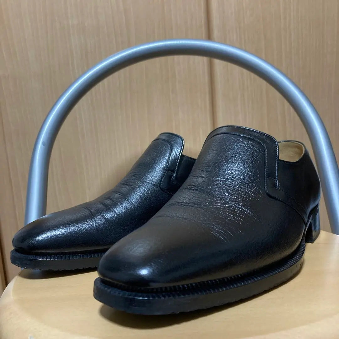 Ginza Yoshinoya Combinación de piel de ciervo y piel de canguro Zapatos hechos a mano Prestige slip-on