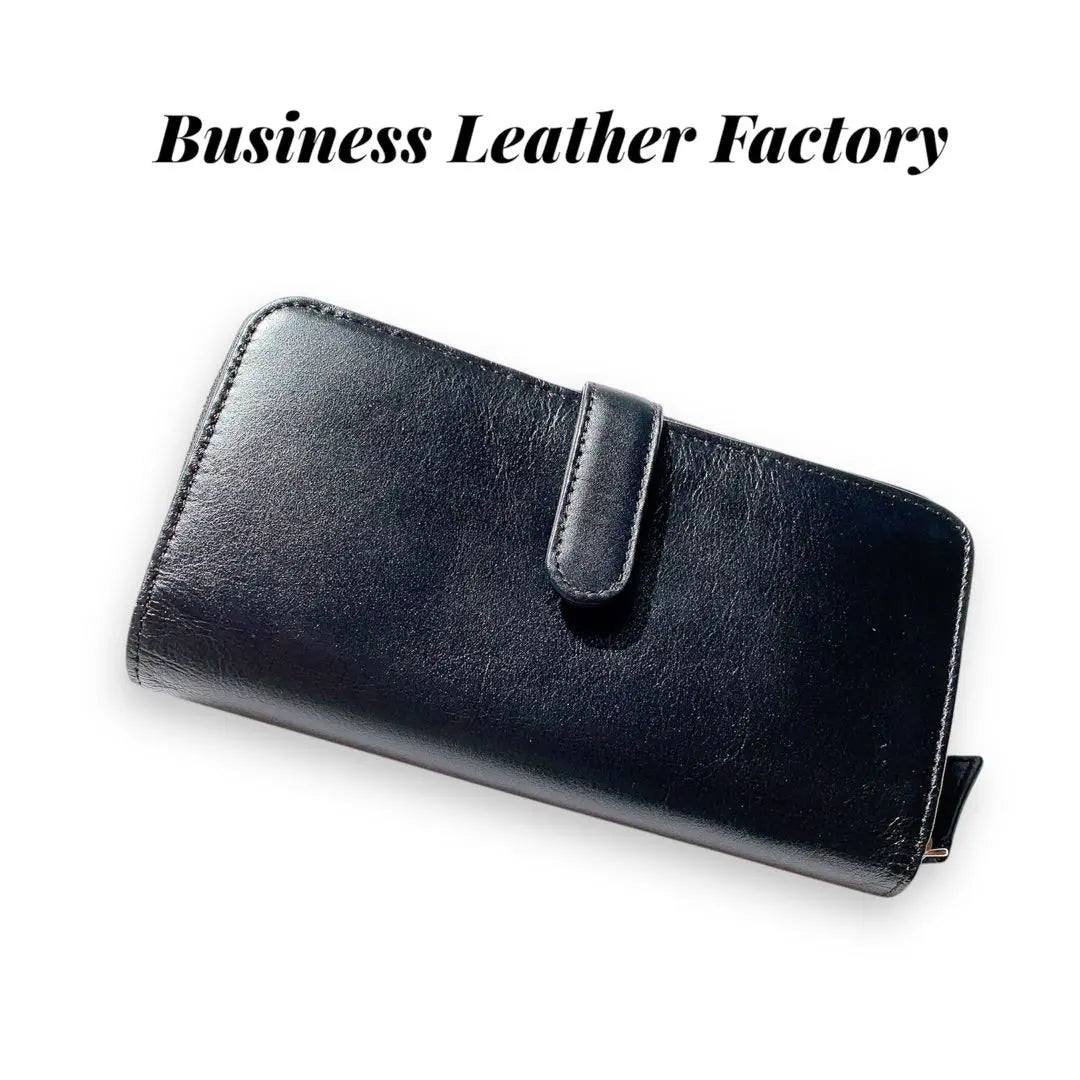 Business Leather Factory Wallet Men's Long Wallet Genuine Leather Card 25 Large Capacity