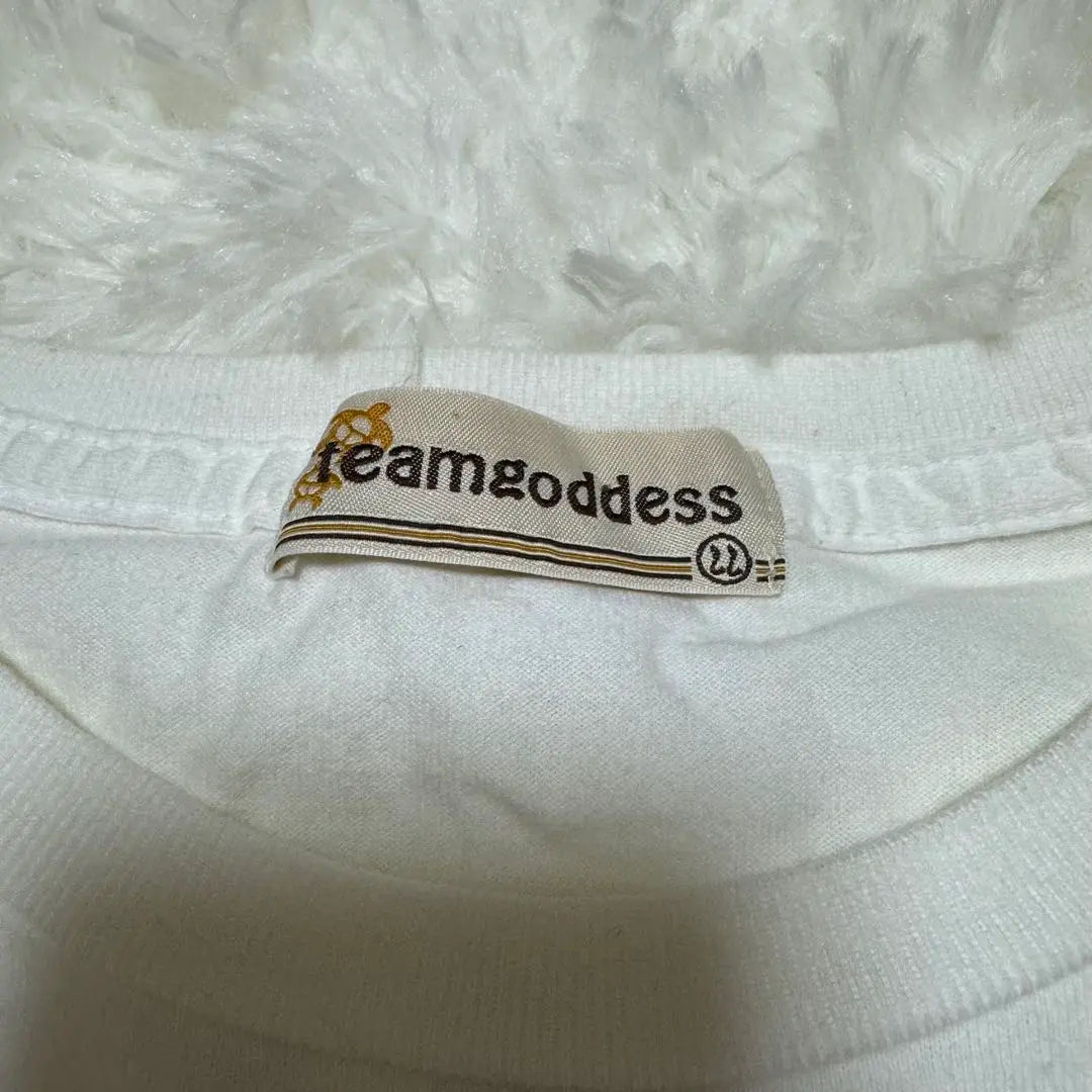 [teamgoddess] Team Goddess long sleeve T-shirt white LL surfboard