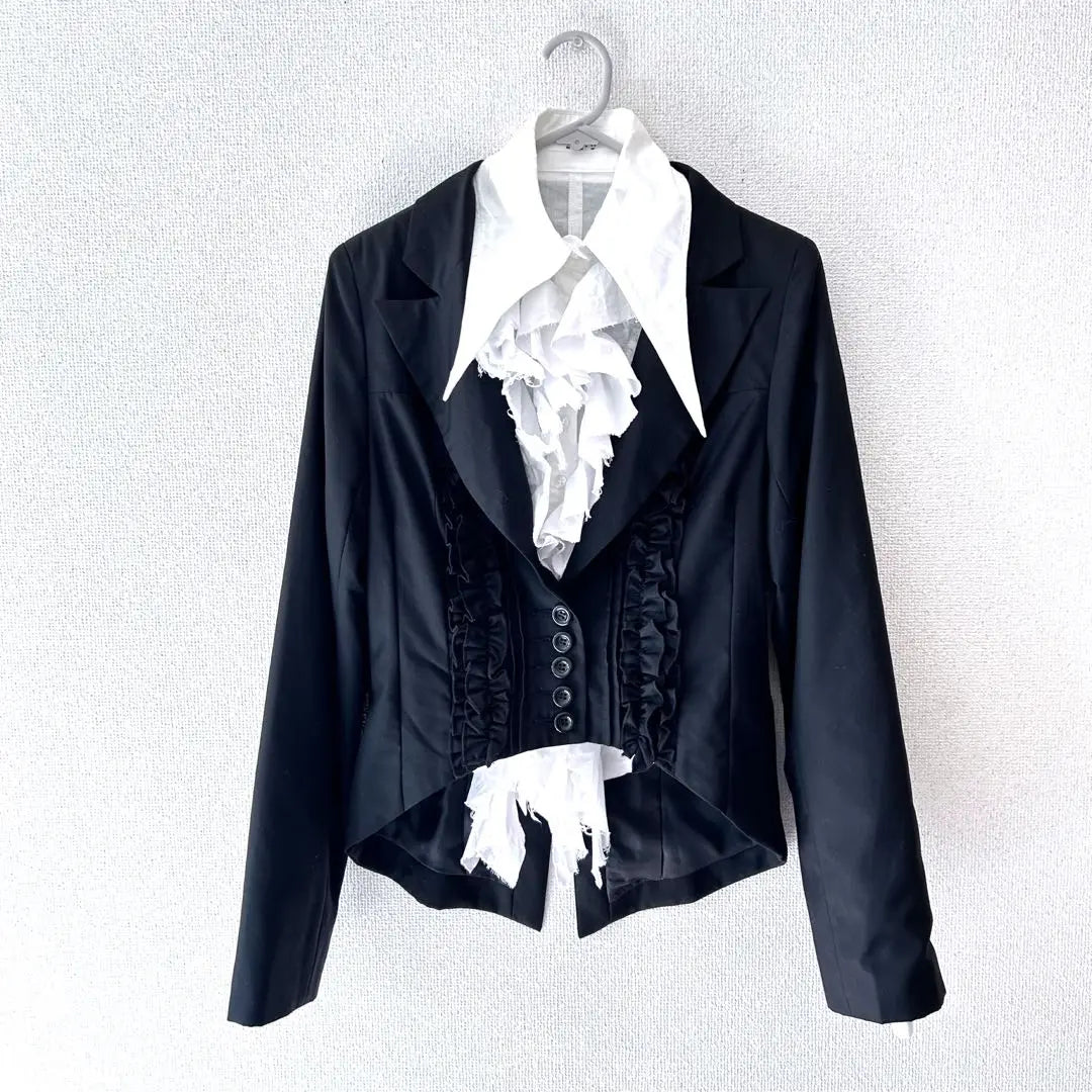 Black Peace Now Enbi Clothes Jacket Black M with Frill Blouse