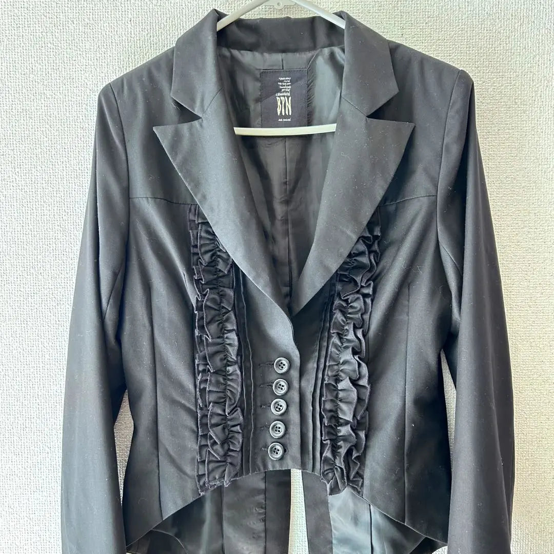 Black Peace Now Enbi Clothes Jacket Black M with Frill Blouse