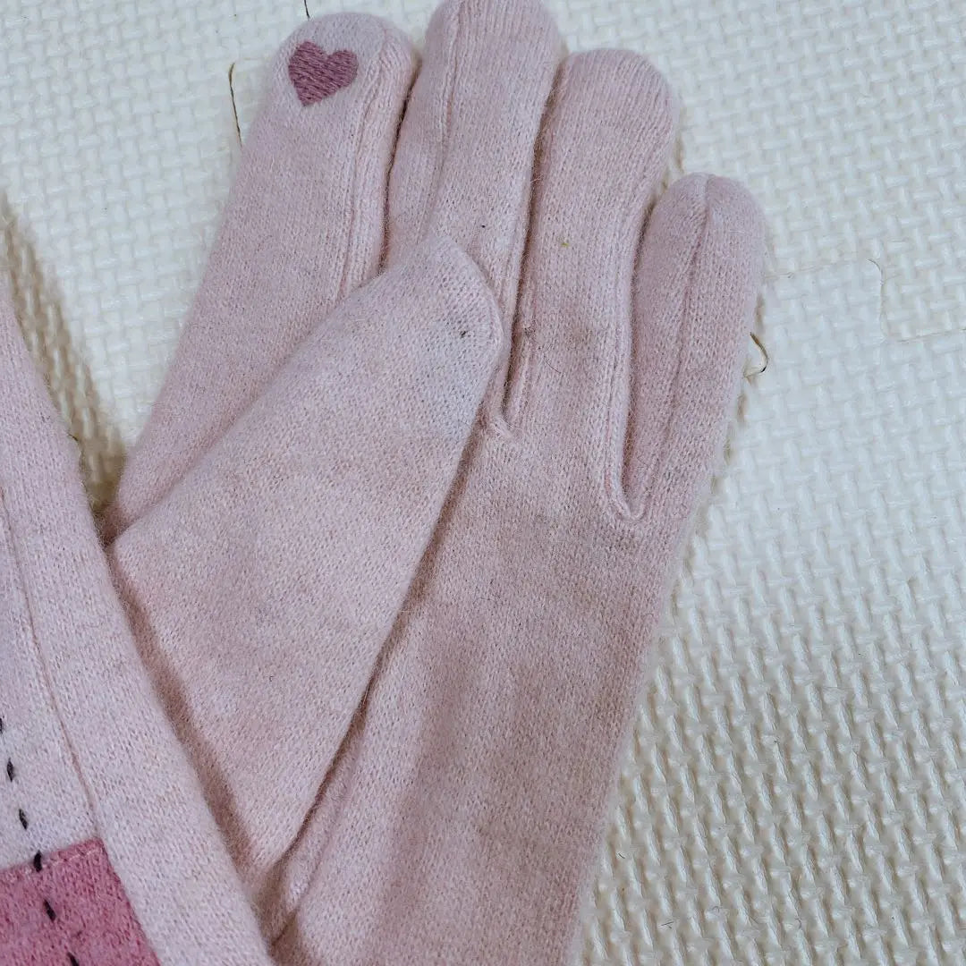 ✨ The remaining 1 point ✨ Glove glove pink Fall / Winter accessories Cute women's cold protection