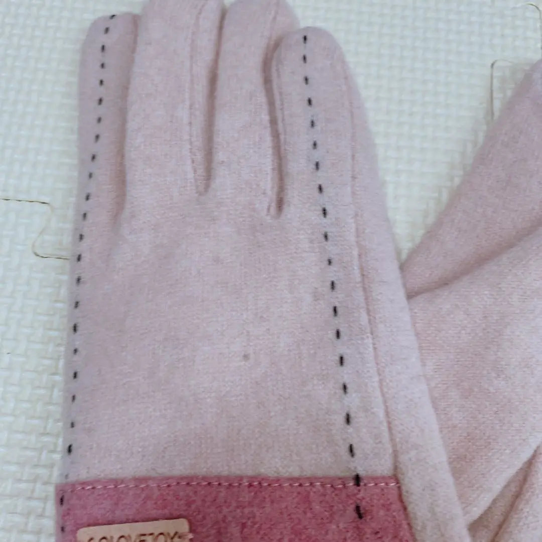 ✨ The remaining 1 point ✨ Glove glove pink Fall / Winter accessories Cute women's cold protection