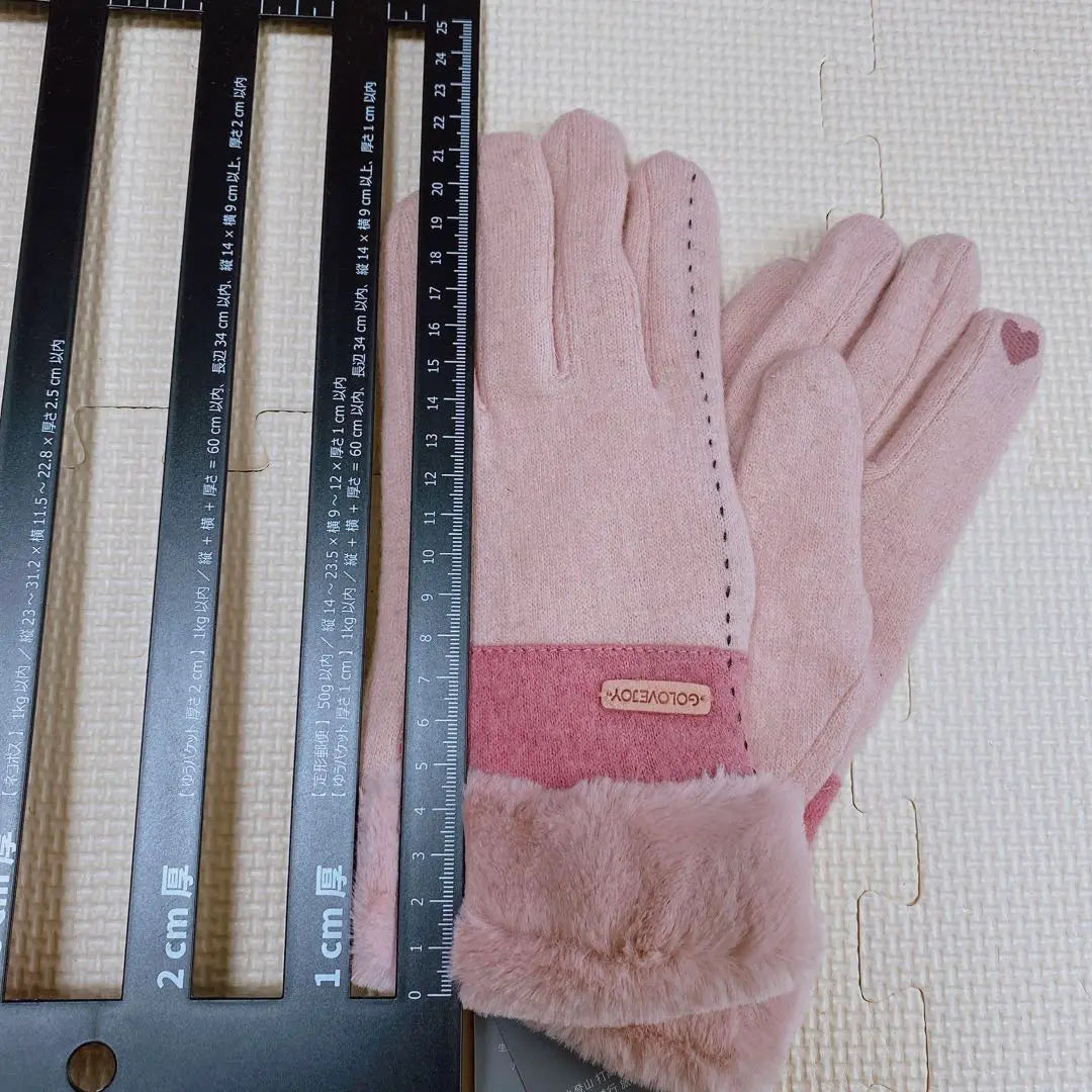 ✨ The remaining 1 point ✨ Glove glove pink Fall / Winter accessories Cute women's cold protection