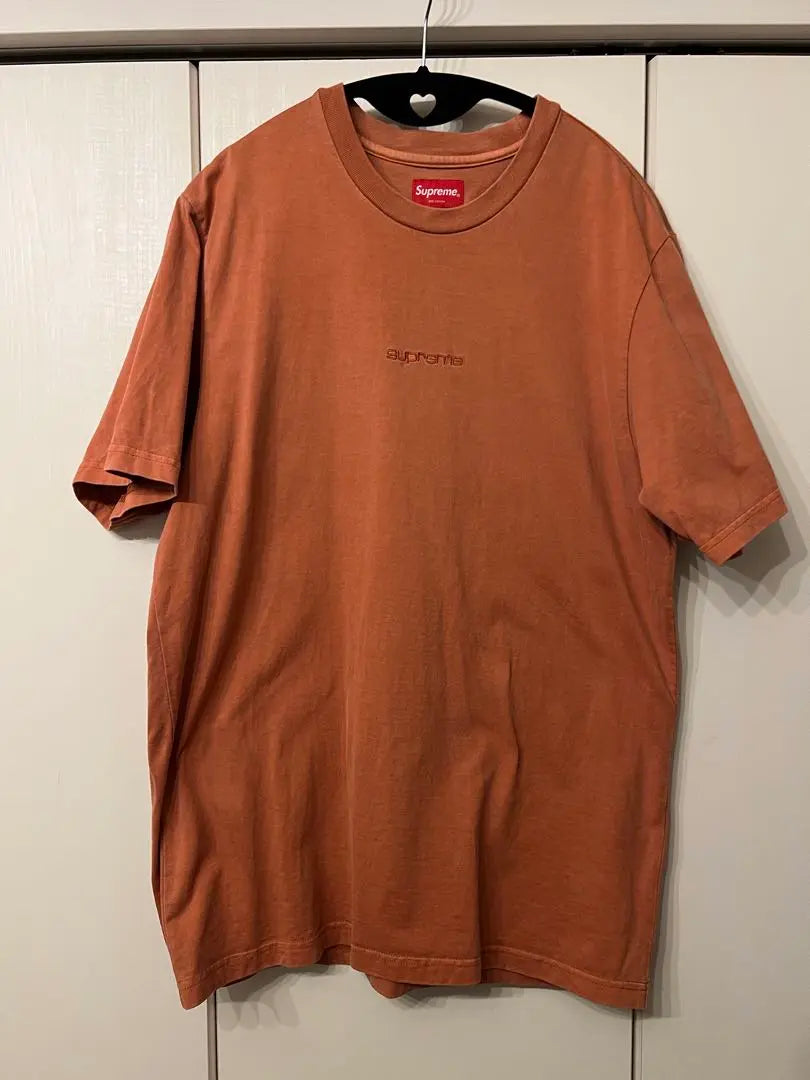 Camiseta sobreteñida Beauty Supreme Naranja óxido Talla M | 美品 camiseta suprema sobreteñida Rust オレンジ Mサイズ