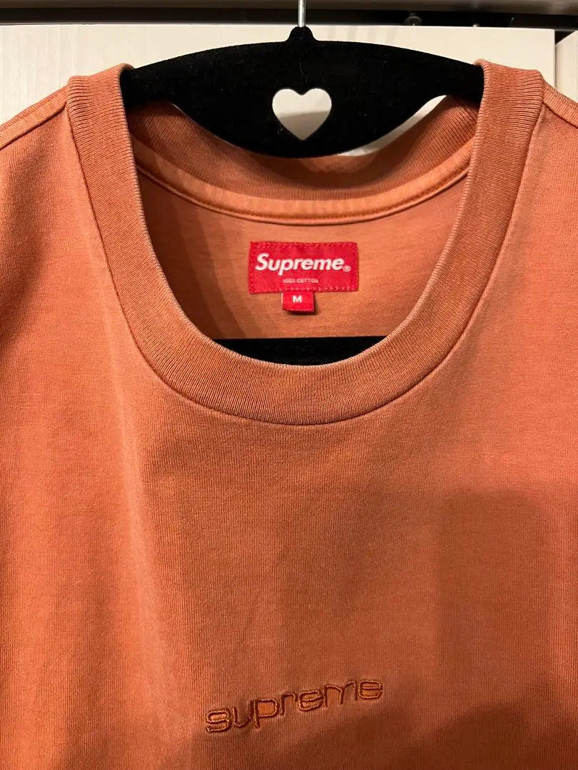 Camiseta sobreteñida Beauty Supreme Naranja óxido Talla M | 美品 camiseta suprema sobreteñida Rust オレンジ Mサイズ