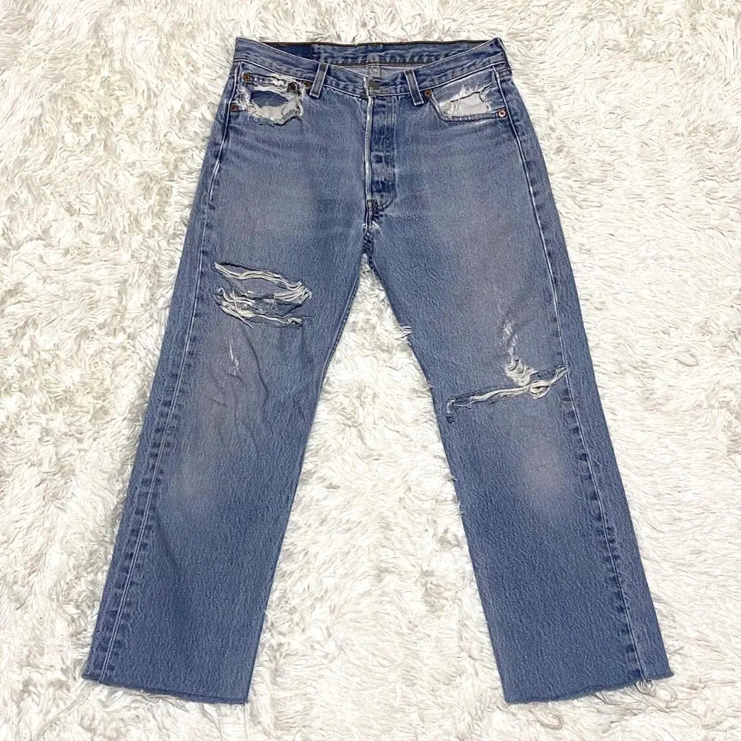 ✨Difícil de conseguir✨ Levi's 501XX Valencia 555 Hecho en EE. UU. Daños | ✨入手困難✨ Levi's 501XX バレンシア 555 米国製 ダメージ