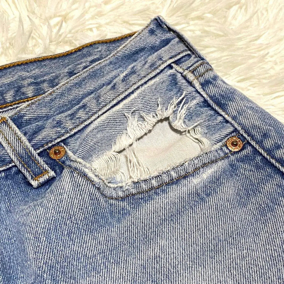 ✨Difícil de conseguir✨ Levi's 501XX Valencia 555 Hecho en EE. UU. Daños | ✨入手困難✨ Levi's 501XX バレンシア 555 米国製 ダメージ