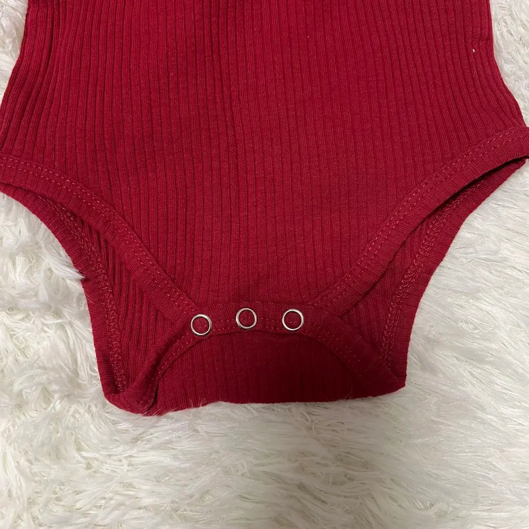 Conjunto de 3 piezas, manga larga, ropa de estar por casa, pijama, ropa para salir, rojo, rojo, 70