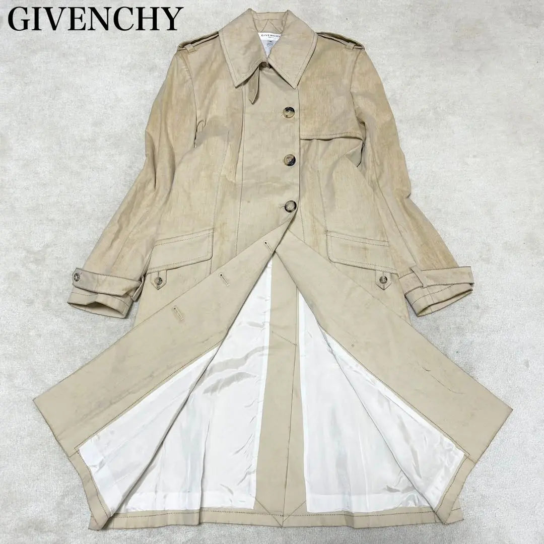 Is there a reason? Givenchy trench coat, damaged finish, spring coat, beige