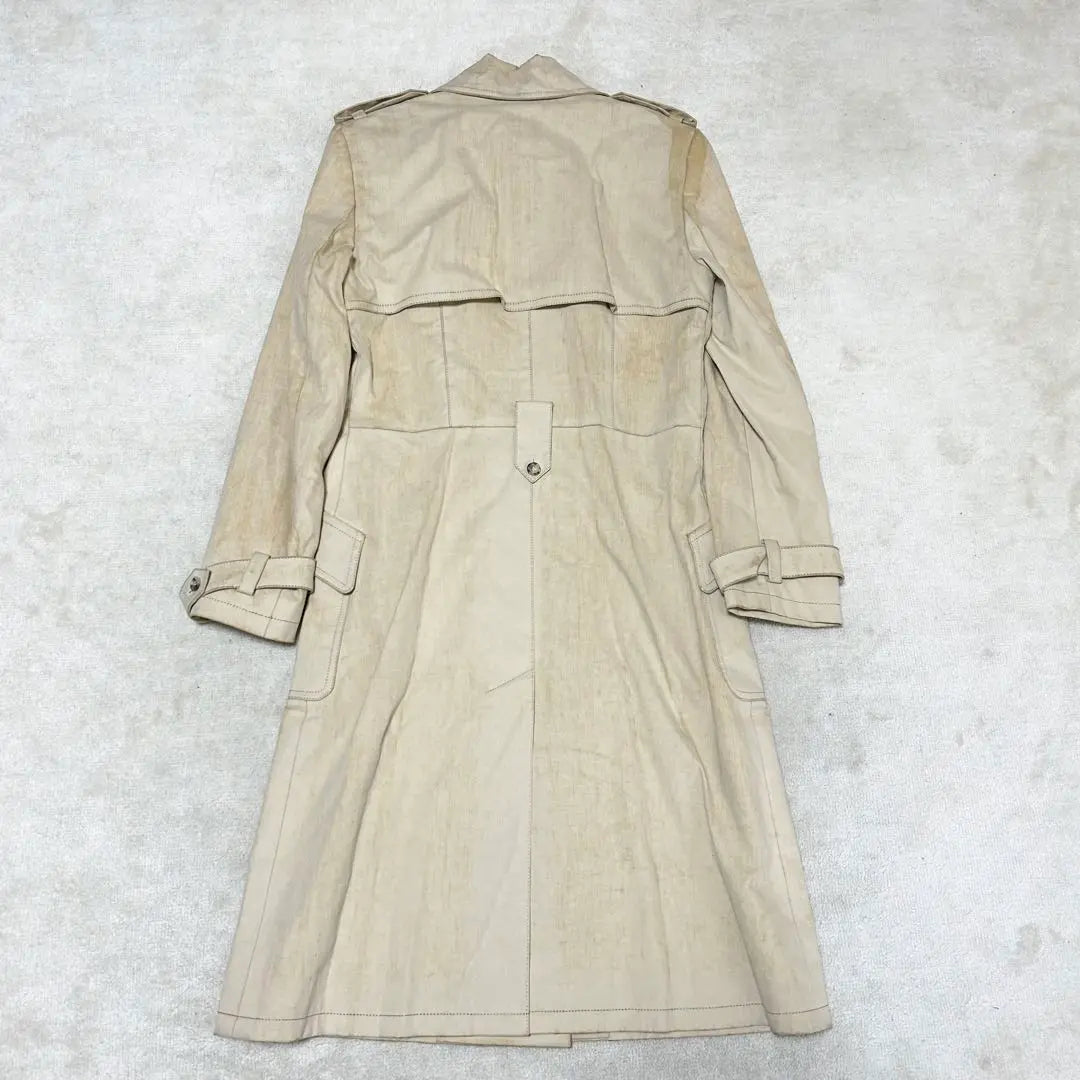 Is there a reason? Givenchy trench coat, damaged finish, spring coat, beige