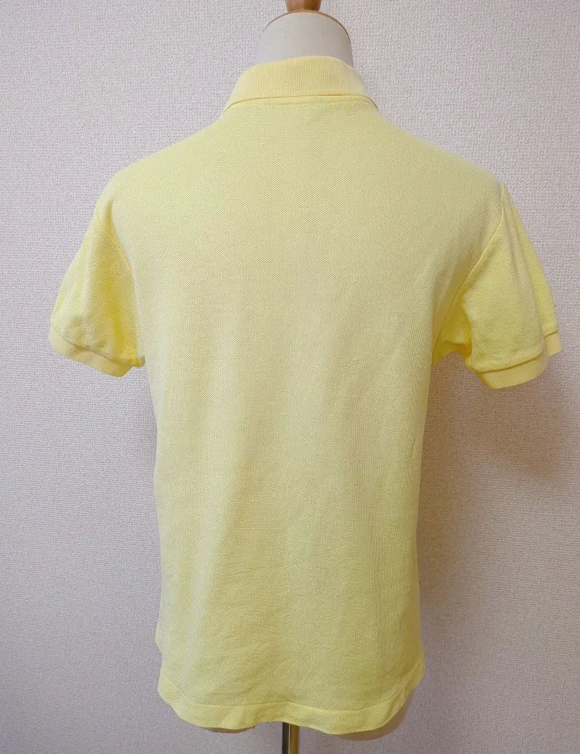 Black and White Logow Pen Cotton Kanoko Polo Shirt Yellow M | ブラックアンドホワイト　ロゴワッペン付コットン鹿の子ポロシャツ　イエロー　M