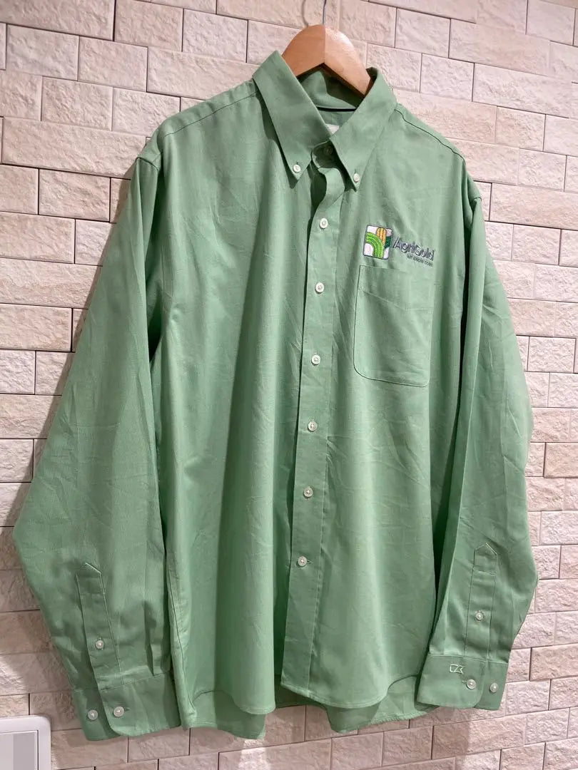 L Used Clothing Cutter and Back Work Shirt Long Sleeve Men's Size L