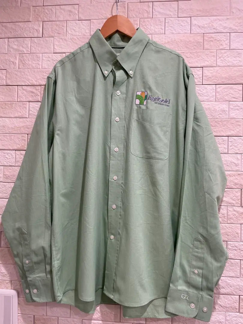 L Used Clothing Cutter and Back Work Shirt Long Sleeve Men's Size L