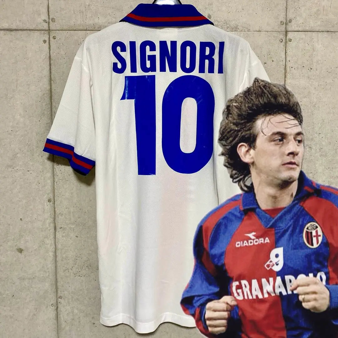 [New/with tag] 98/99 Bologna FC #10 Signori [L] Away