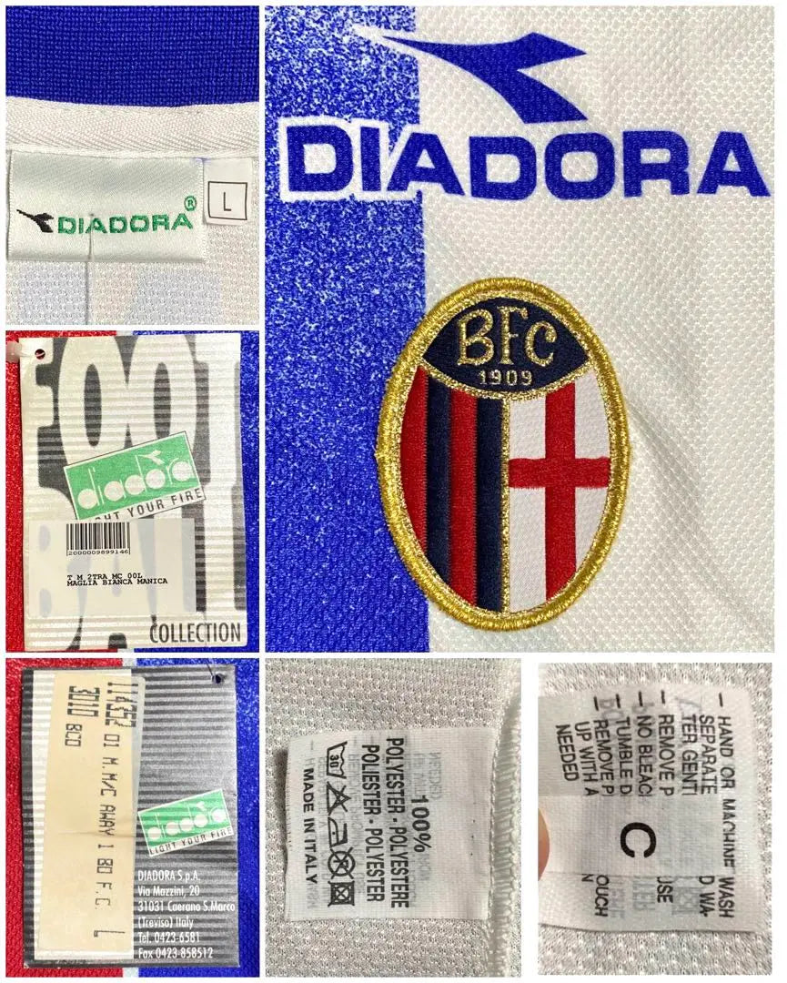 [New/with tag] 98/99 Bologna FC #10 Signori [L] Away