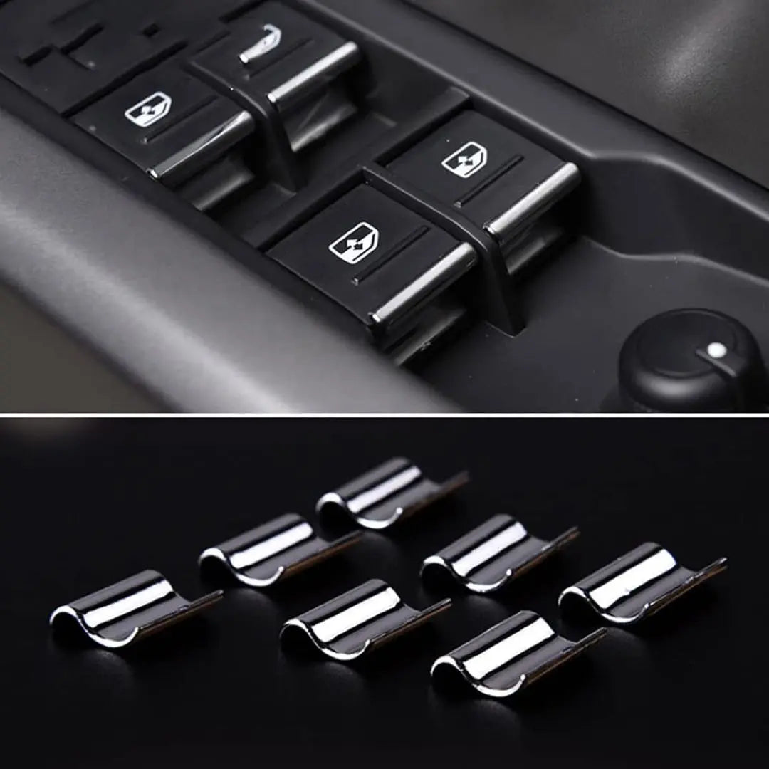 Car Window Switch Sequins ABS Chrome for Audi Q32020