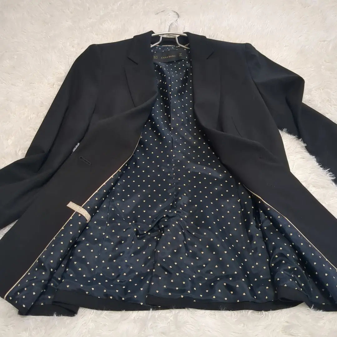 ZARA Basic Tailored Jacket Black Heart 36