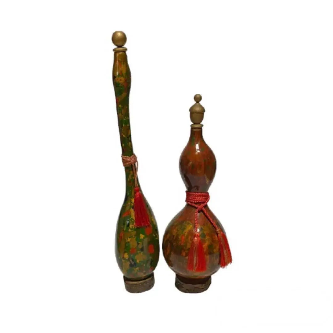 Gourd Ornament Interior Stylish 2-Piece Set Retro Antique