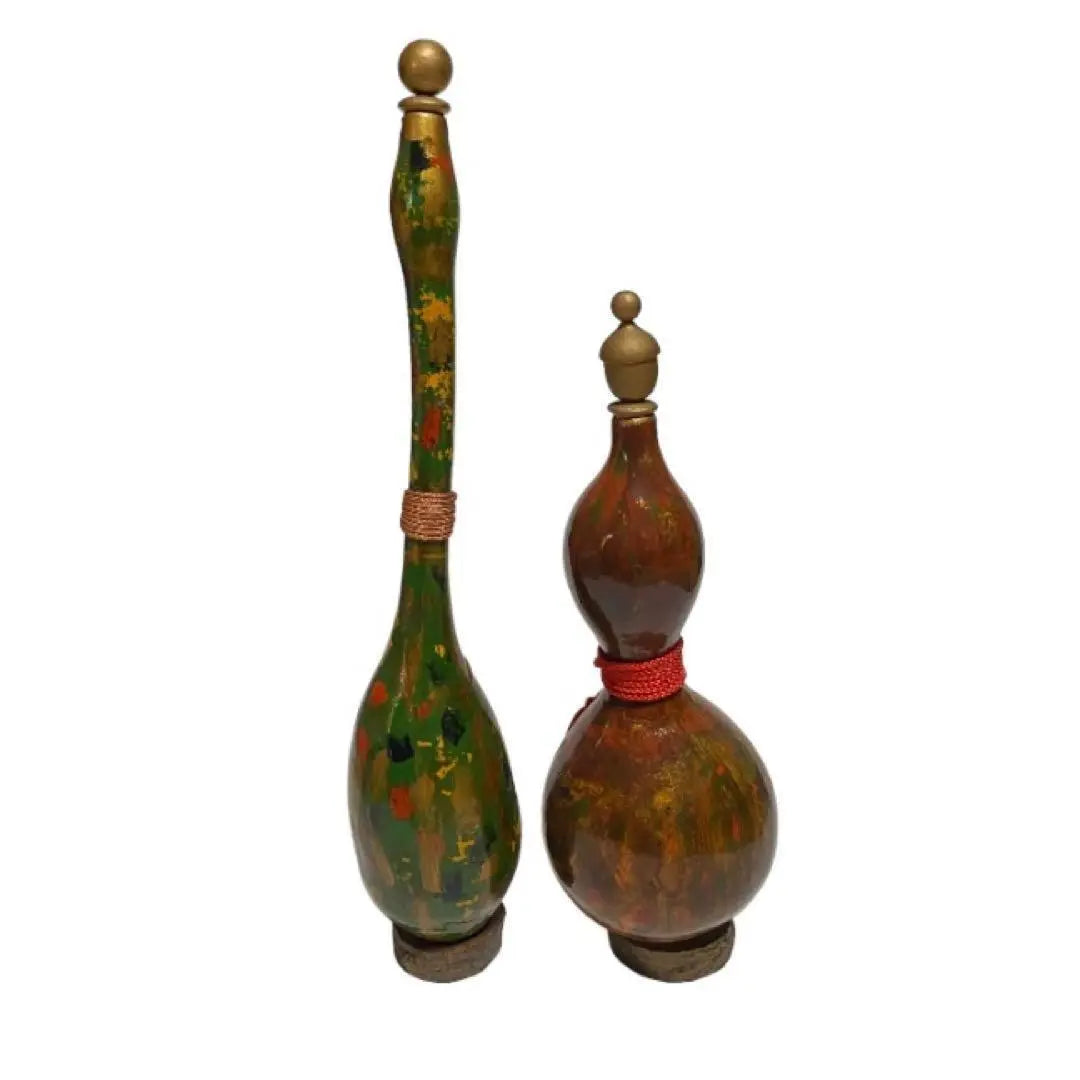 Gourd Ornament Interior Stylish 2-Piece Set Retro Antique