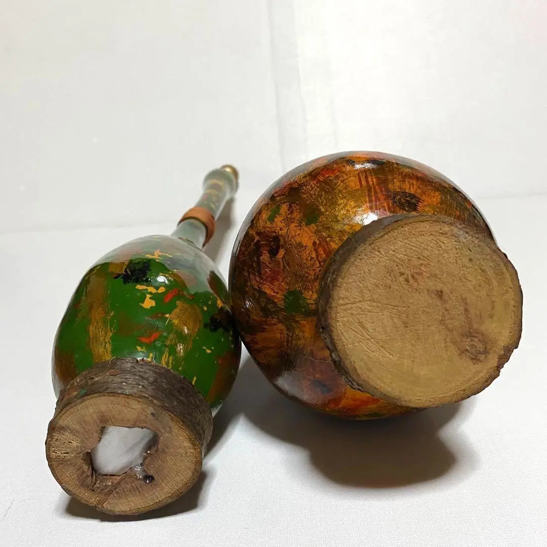 Juego de 2 piezas con adornos de calabaza para interiores, estilo retro antiguo