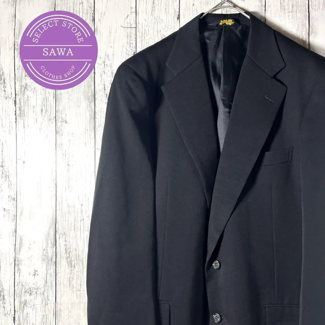 Tailored jacket, formal wear, black, wool, made in Japan, used clothing