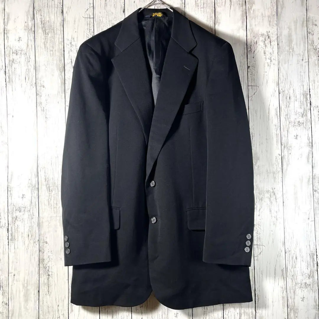 Tailored jacket, formal wear, black, wool, made in Japan, used clothing