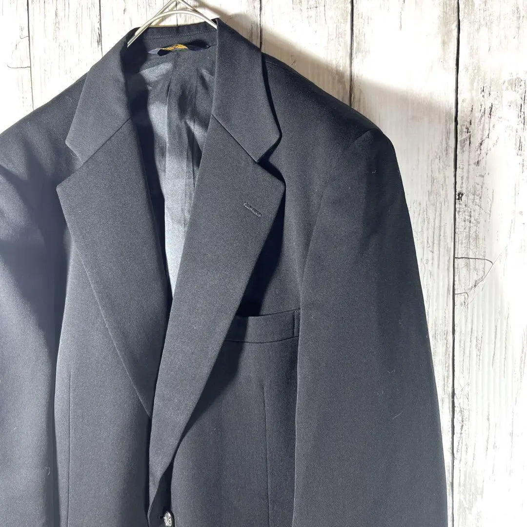 Tailored jacket, formal wear, black, wool, made in Japan, used clothing