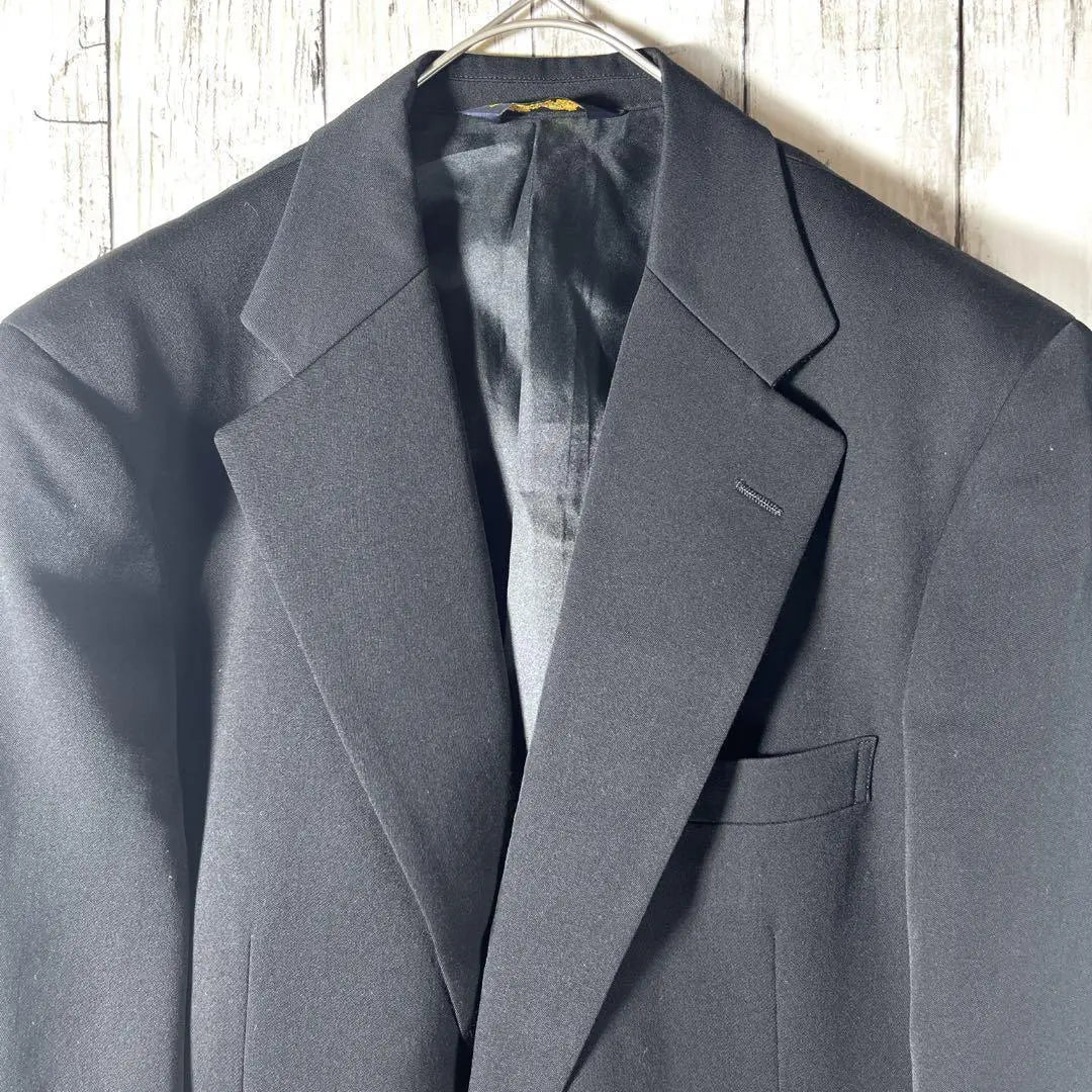 Tailored jacket, formal wear, black, wool, made in Japan, used clothing