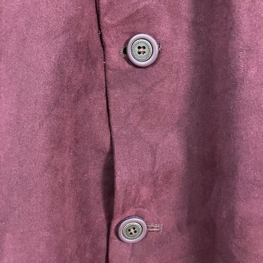 Vintage Tailored Jacket Suede Style Burgundy 46R LO4