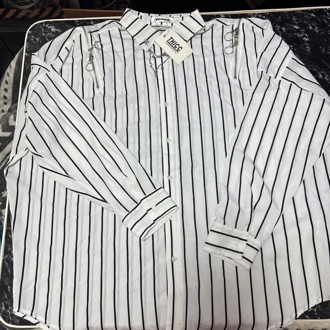 THICC Original Shoulder Zip Chain Shirt Brand new Unused 11,990 yen