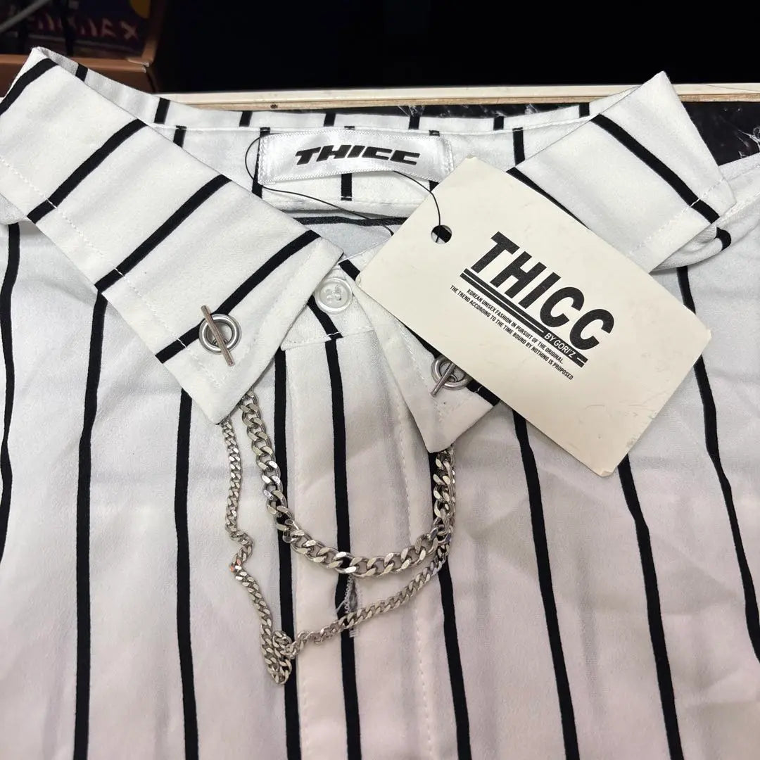 THICC Original Shoulder Zip Chain Shirt Brand new Unused 11,990 yen