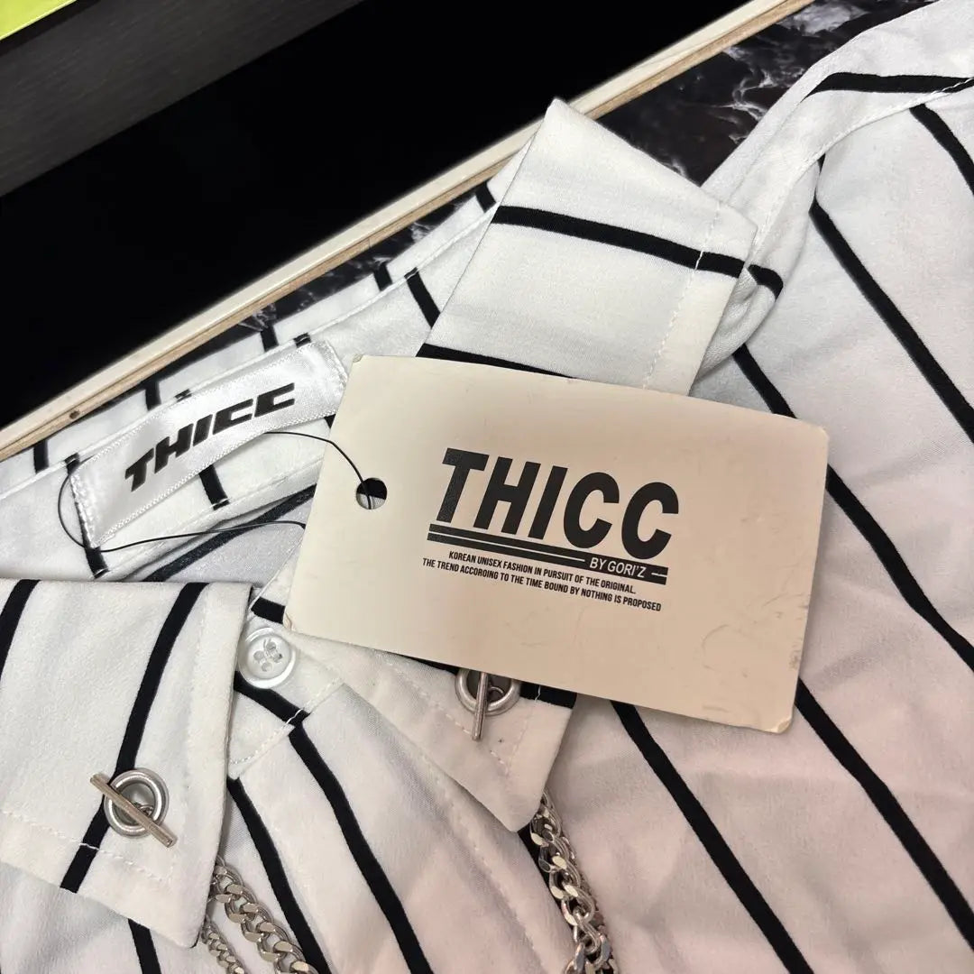 THICC Original Shoulder Zip Chain Shirt Brand new Unused 11,990 yen