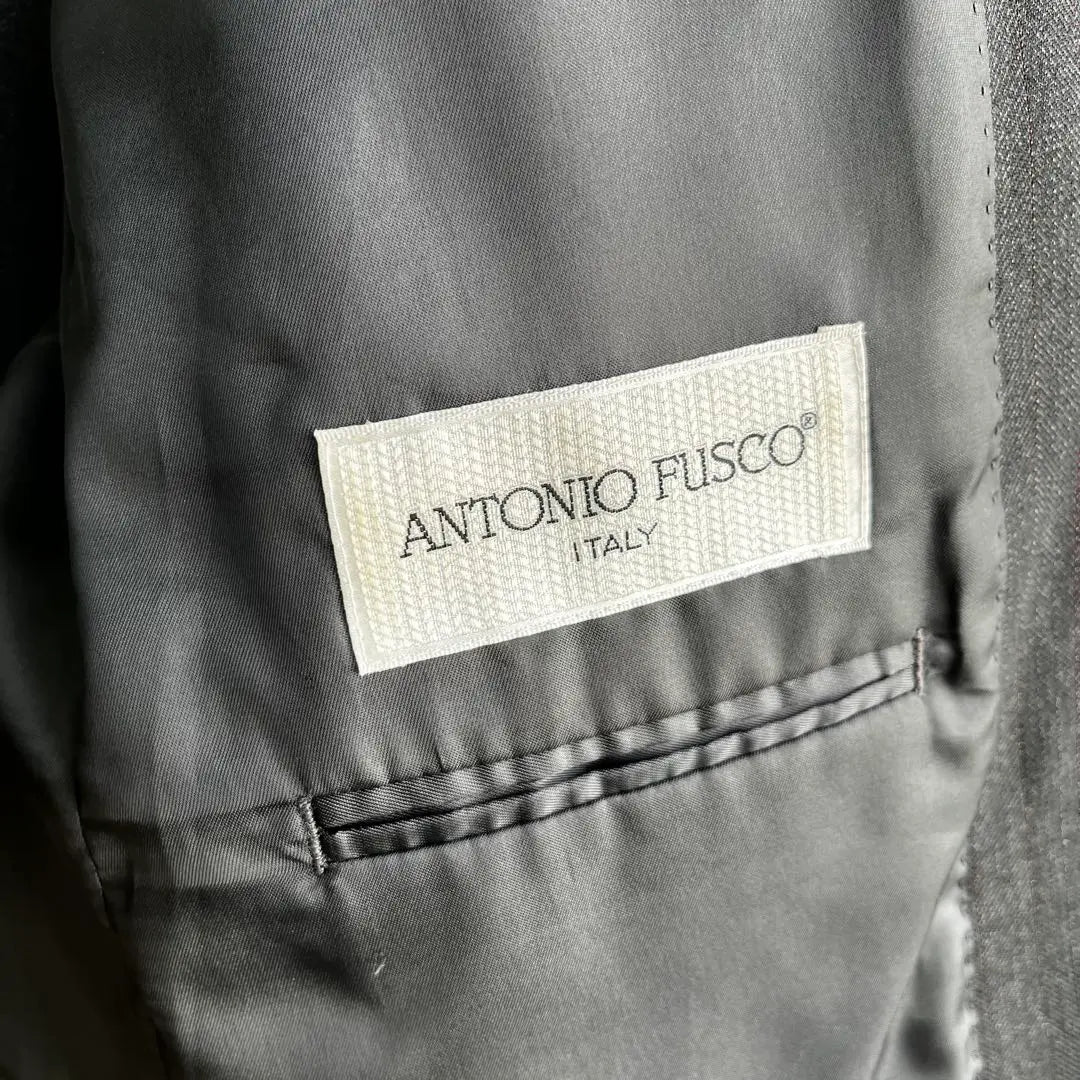 Chaqueta de traje para hombre Antoniosco, en perfecto estado, fabricada en Japón, tela británica, color gris.