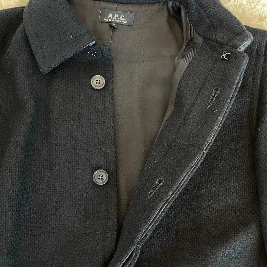 A.P.C A.P.C Wool Trench Coat Made in France Black M