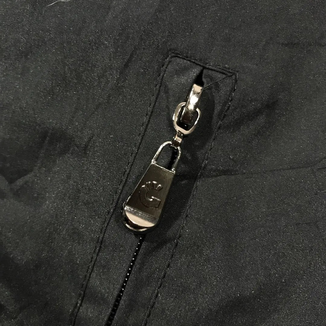 [HAYWARD.CA] Reversible embroidered logo fleece lining nylon jacket