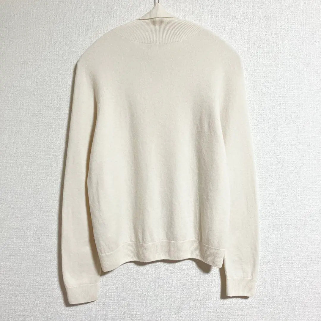 UNIQLO 3D Cashmere Turtle Neck Sweater Off White S Cashmere 100 % | ユニクロ　3Dカシミヤタートルネックセーター　オフホワイト　S カシミヤ100％