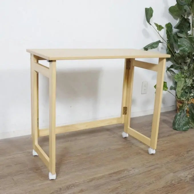 [New] Wooden folding desk, study desk, workbench, outlet | 【新品】木製　折りたたみデスク　勉強机　作業台　アウトレット