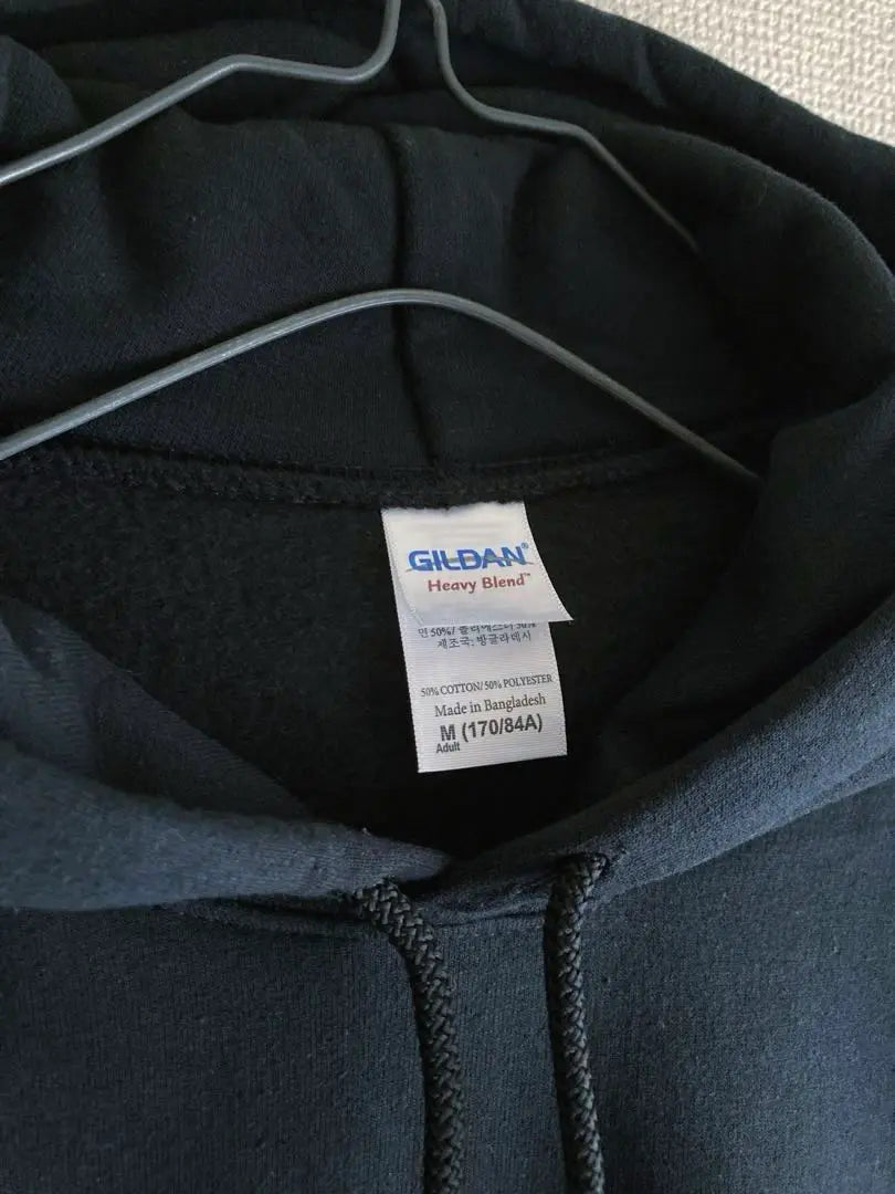 Unused GILDAN Parka Sweatshirt Black Black M