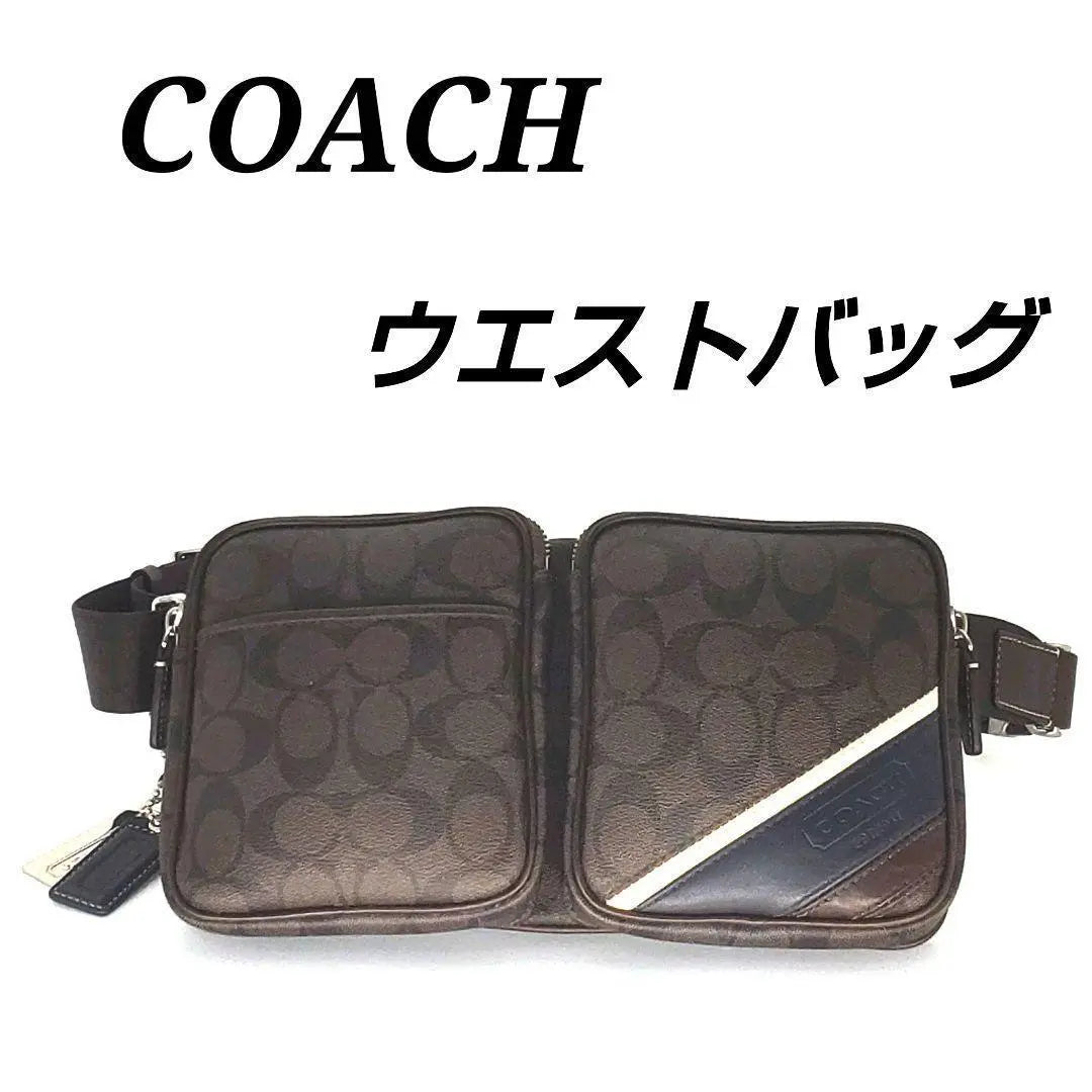 COACH Coach Riñonera Hermosa condición Cuero Elegante Lindo