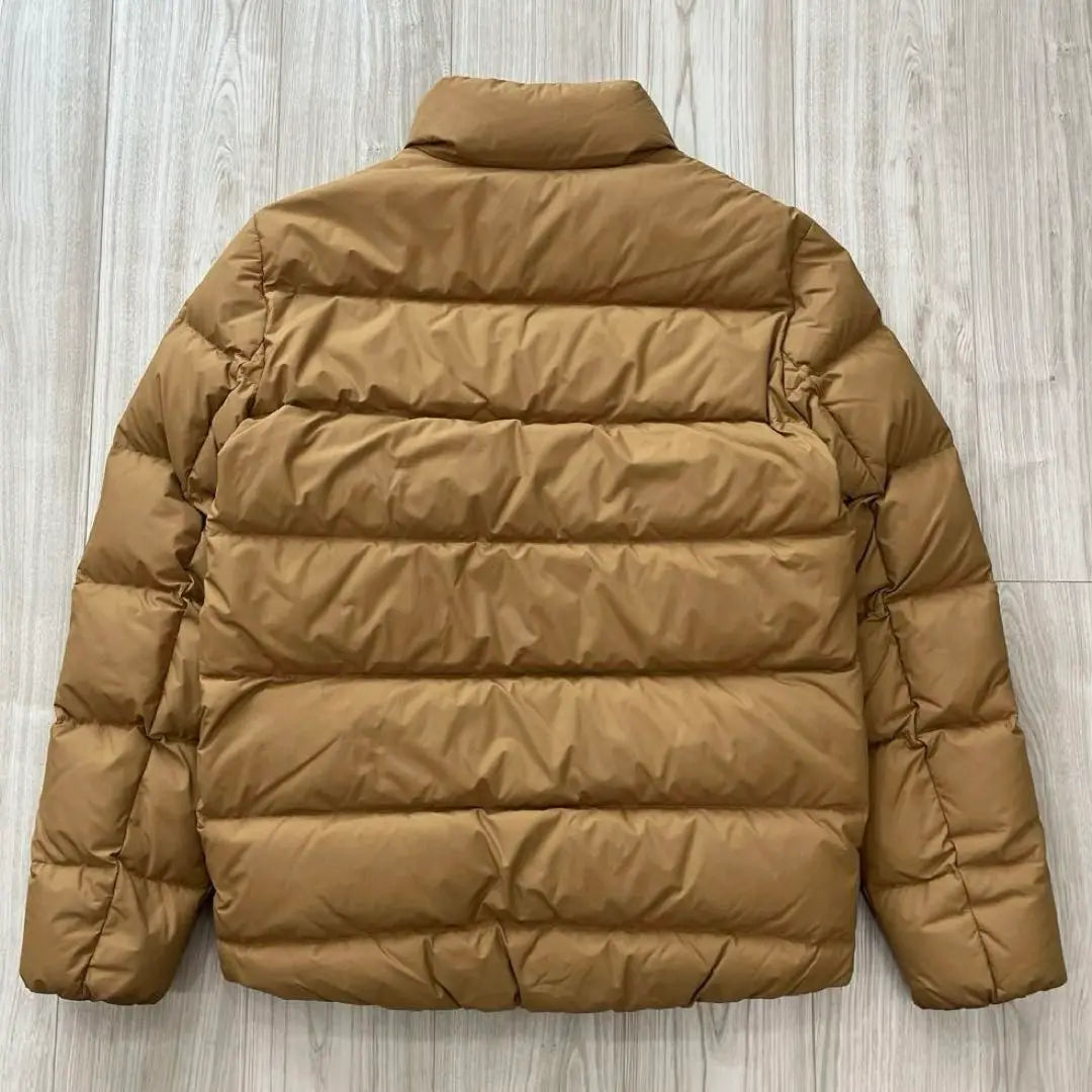 [Good condition] Calvin Klein Down Jacket S Beige Front Logo Patch