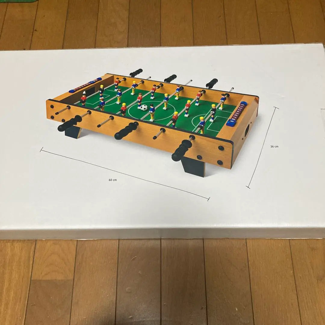 Juego de futbolín 60cm x 36cm x 10cm