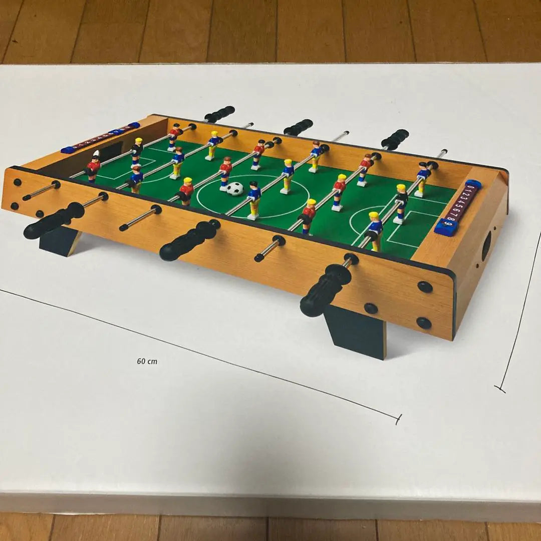 Juego de futbolín 60cm x 36cm x 10cm