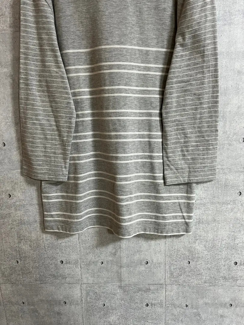 [Belleza] TOMMY HILFIGER Camiseta larga Gris Talla S | 【美品】TOMMY HILFIGER ロングTシャツ グレー サイズS