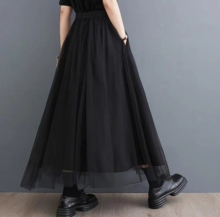 Large size women's skirt long spring/summer autumn new