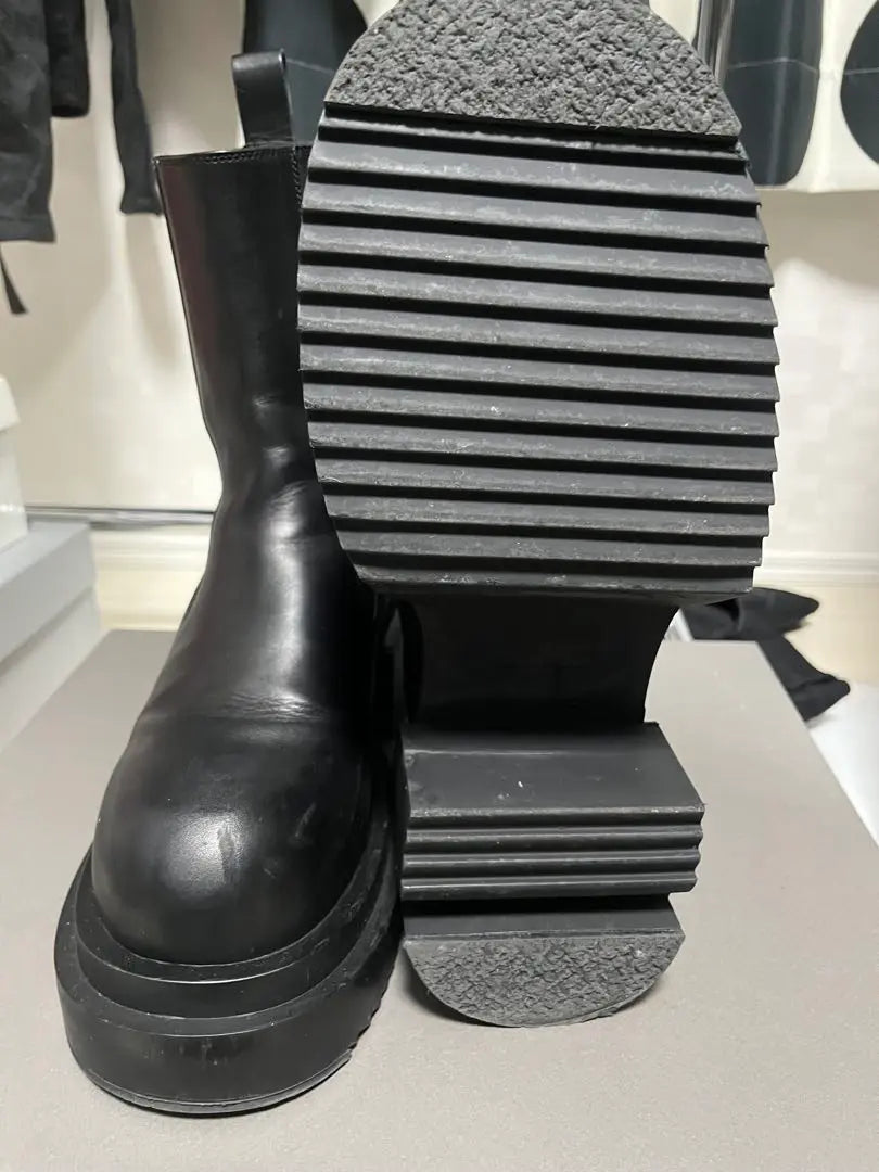 Reliable genuine Rickowens Beatle Bogun 85mm boots